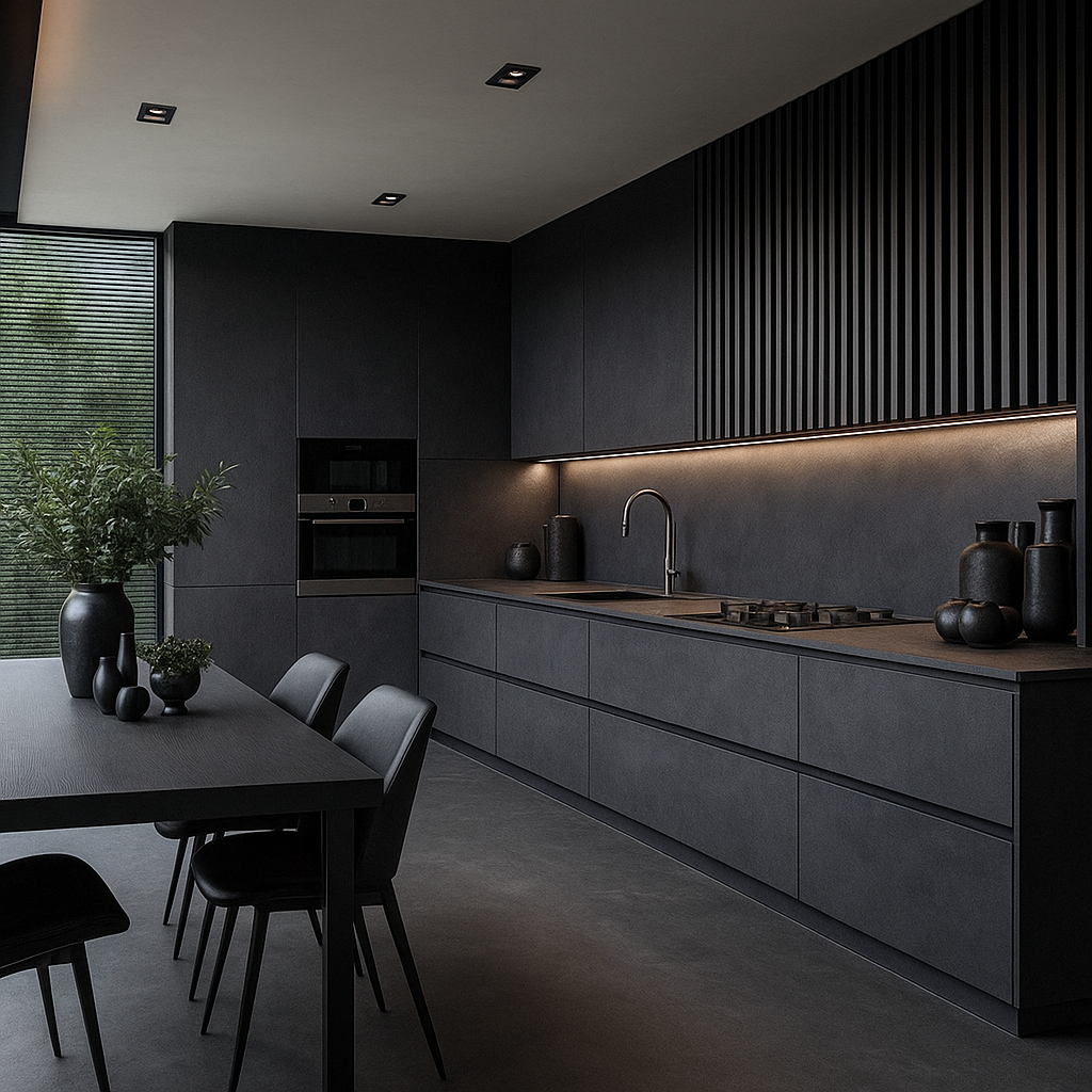 микроцемент на кухне CZEMENTART Natural